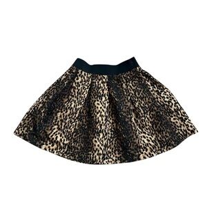 Zara Woman Animal Print Mini Skirt XS